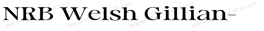 NRB Welsh Gillian字体转换